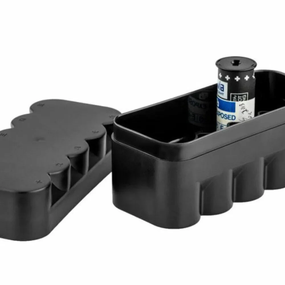 120 Film Hard Storage Case Protective Travel Canister Holds 10 Rolls